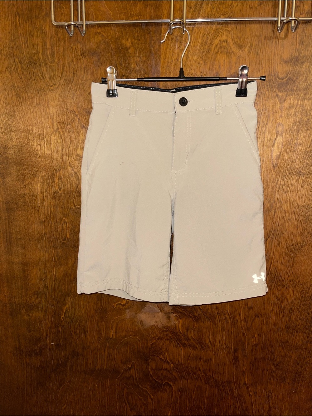 Under Armour Boys Light Beige Athletic Shorts
